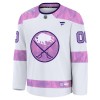 Buffalo Sabres Fanatics Hockey Fights Cancer Practice Custom 2024-25 Weiss Trikot - Herren